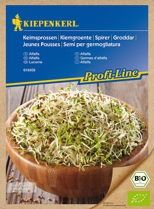 BIO Keimsprossen Alfalfa Inhalt: 40 G, (auch Als Luzerne Bekannt), Geschmack: Nussig