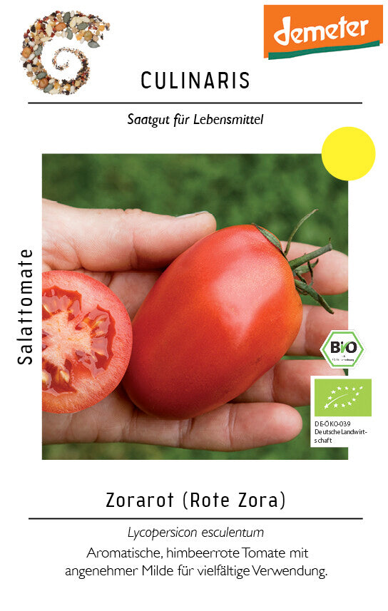 Salattomate Zorarot (Rote Zora) Auch Für Das Ungeschützte Freiland