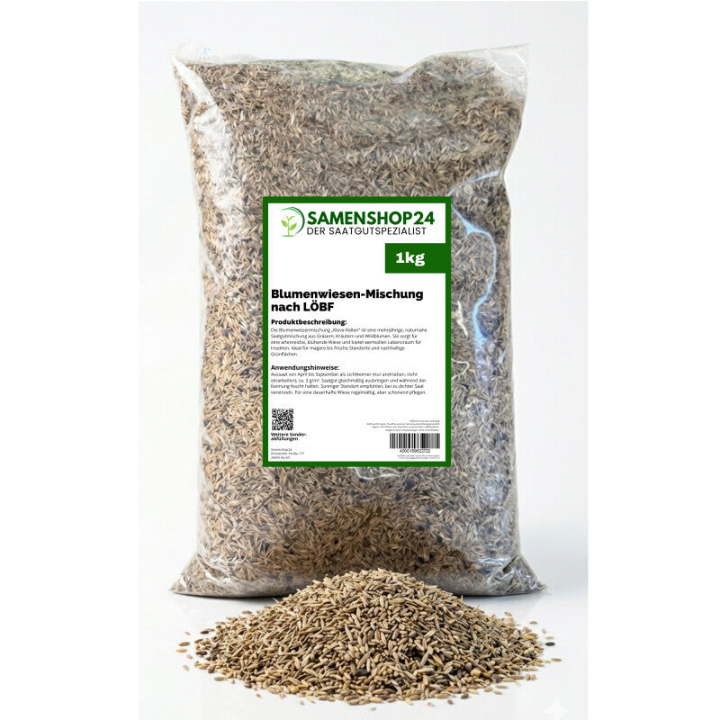 Blumenwiesen-Mischung Nach LÖBF Kleve-Kellen 1kg