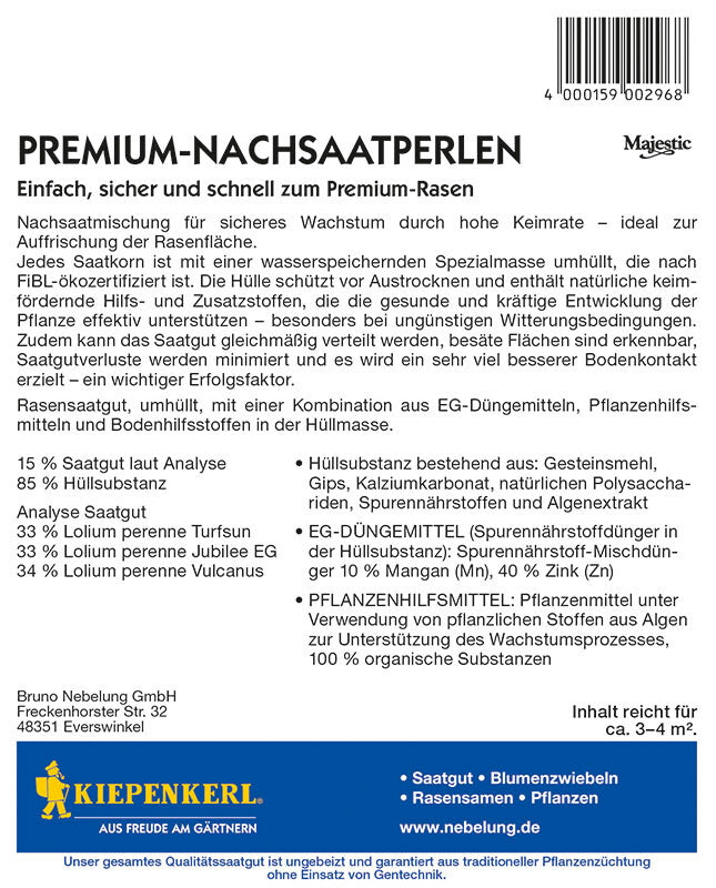 Profi-Line Premium Nachsaatperlen Reparatur-Drops, Sicher Und Schnell Regenerieren