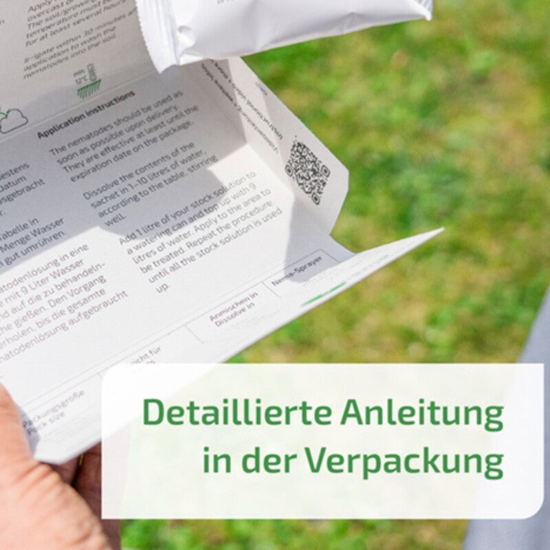 Nema-Green Maikäfer (Nematoden-Mix Gegen Maikäfer-Engerlinge) 75 Mio Für 100qm
