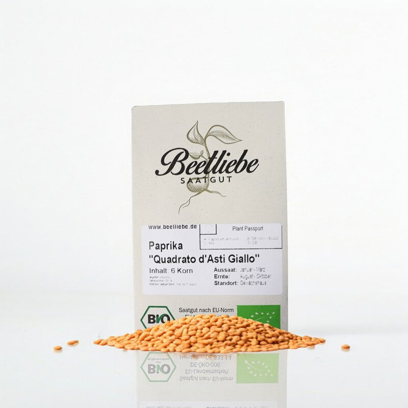 Paprika Quadrato D´Asti Giallo - BIO-Blockpaprika Samenfest