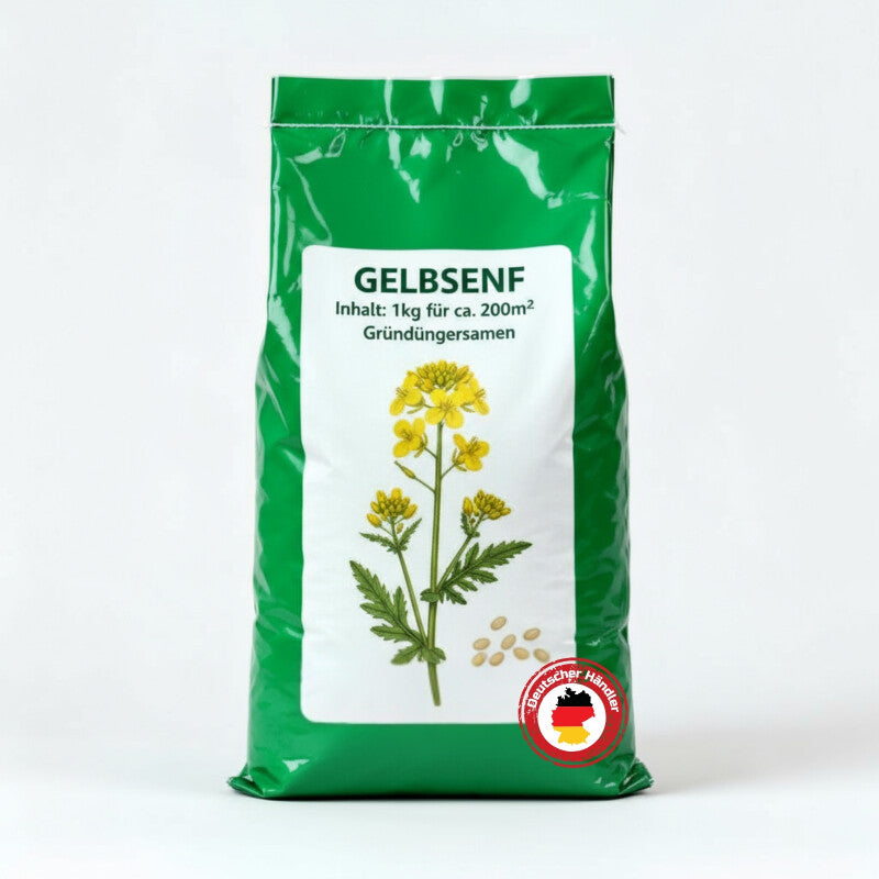Samenshop24® Gelbsenf, Bodenkur & Gründünger, Premium Saatgut