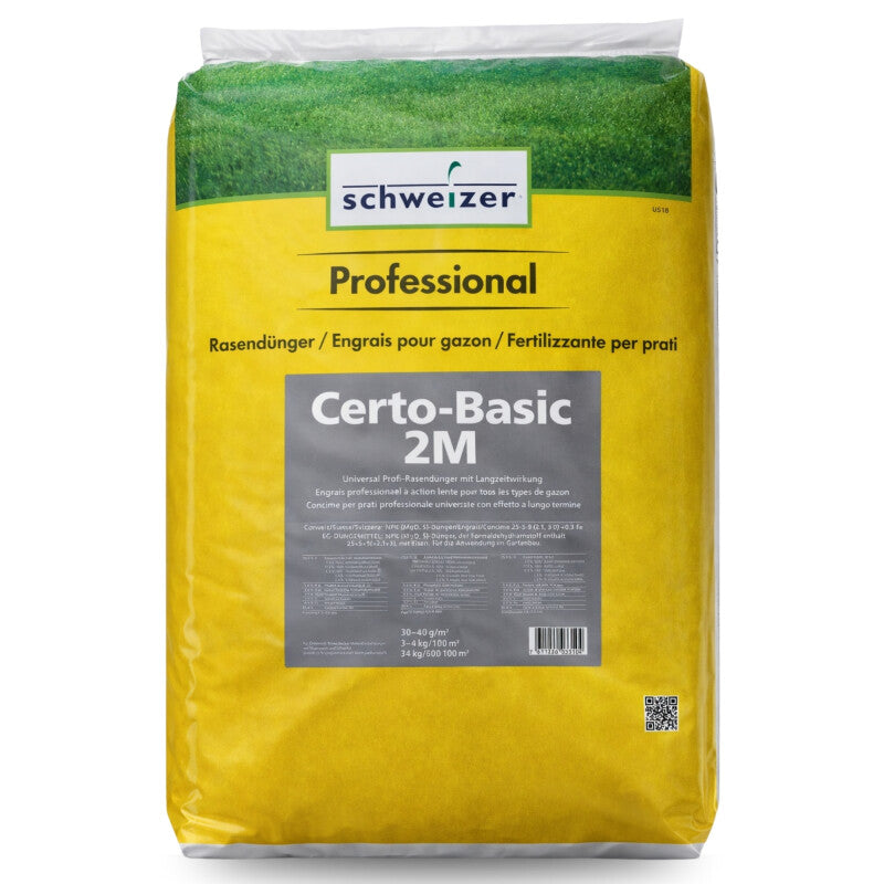 Schweizer Certo-Basic 2M, 1- 25 Kg, Universal Profi-Rasendünger