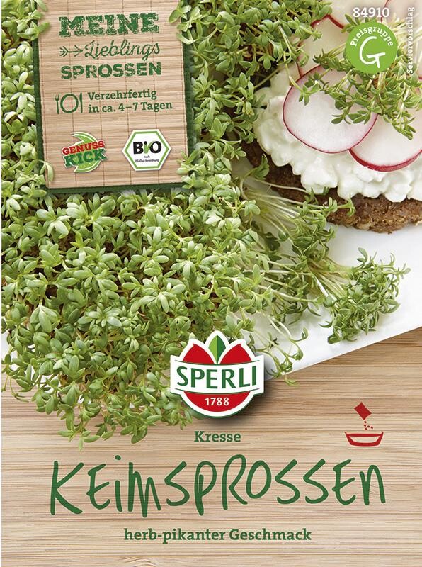 BIO Keimsprossen Kresse 40g, Lepidium Sativum