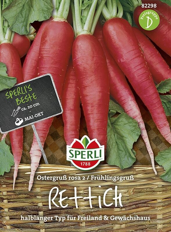 Rettich Ostergruß Rosa 2 / Frühlingsgruß