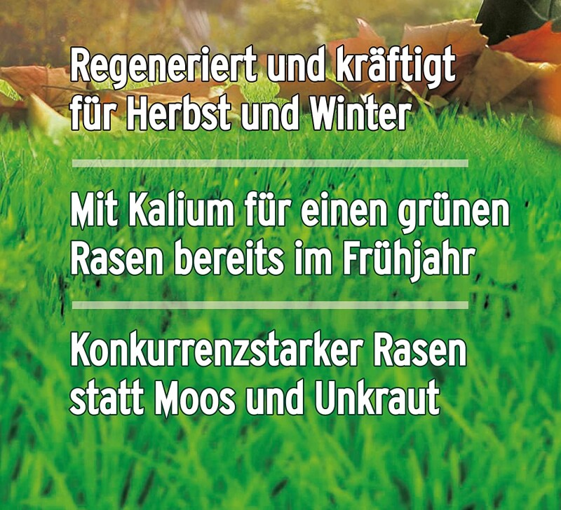 Substral Herbst Rasendünger, 12,5kg Für 500qm, Kaliumreicher Spezial-Rasendünger Mit Lang Anhaltender Wirkung