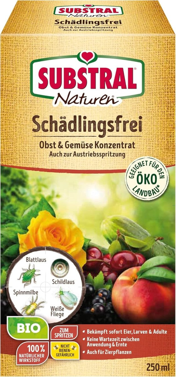 Substral Naturen Bio Schädlingsfrei Obst- Und Gemüse Konzentrat - 250 Ml