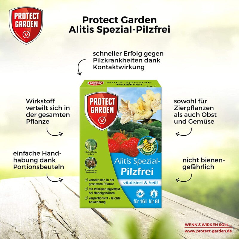  PROTECT GARDEN Alitis Spezial-Pilzfrei 40 G, Bekämpft Pilzkrankheiten