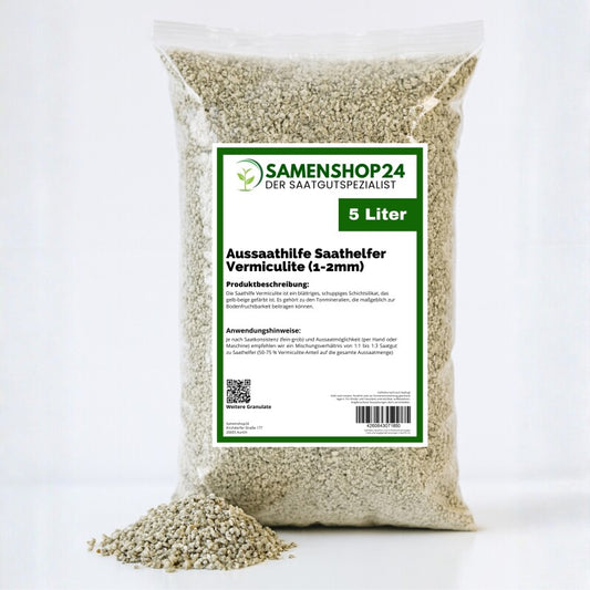  Samenshop24® Aussaathilfe / Saathelfer "Vermiculite" | Inhalt: 5 Liter | Körnung 1-2 Mm