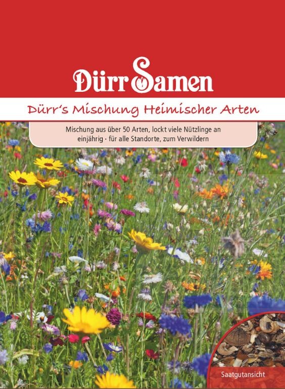  Dürr´s Sondermischung Heimischer Arten, Nektarquelle Für Viele Nützlinge, Reine Blumensamen Für Ca. 6m²