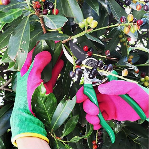  GRÜNTEK 2 Paar Gartenhandschuhe Aus Bambusfasern Drei Größen