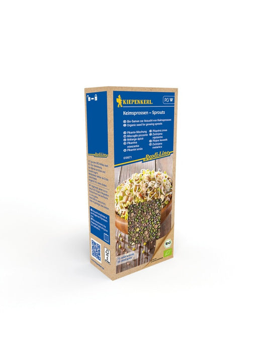  BIO Keimsprossen Pikante Mischung, 200g. Maxi Pack, Geschmack: Mild-würzig