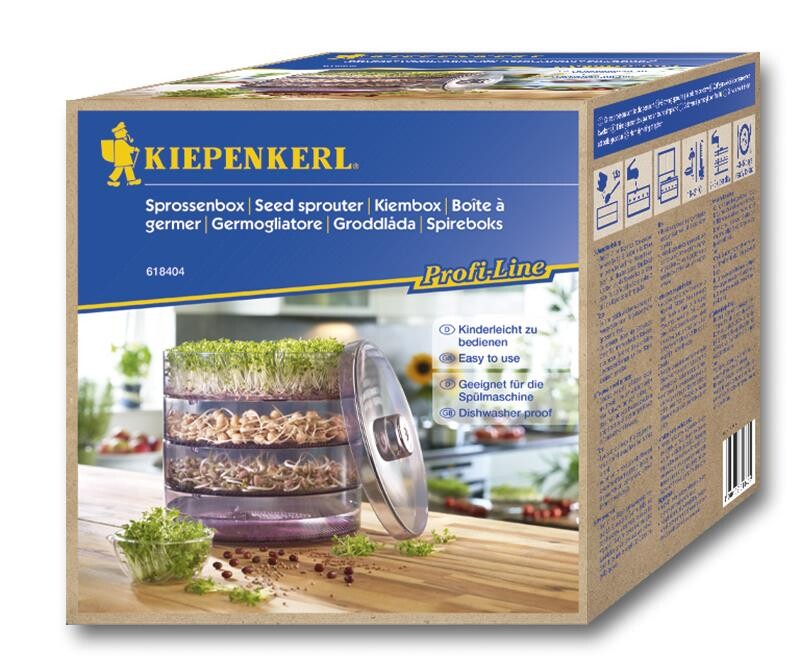  Kiepenkerl Sprossenbox | Set | Ideal Für Die Fensterbank | Optimale Bewässerung