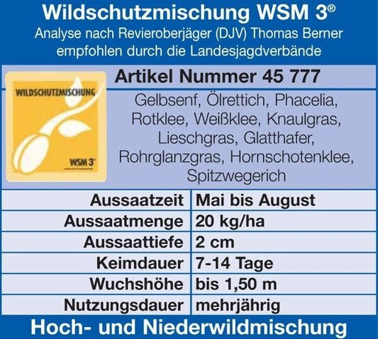  WSM 3 Wildschutzmischung 10kg