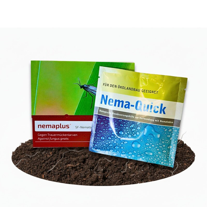  NemaPlus SF Nematoden + Nema-Quick (50 Ml) Kombi-Packung SF Nematoden Zur Bekämpfung Von Trauermücken