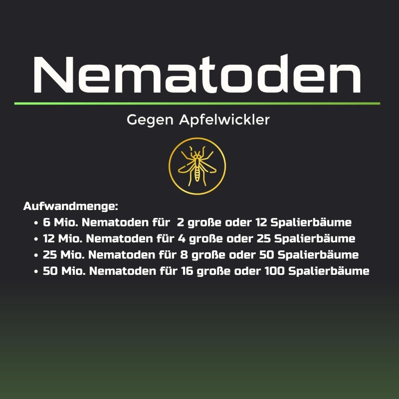  SF Nematoden NemaTaurus Gegen Apfelwickler - Verschiedene Packungsgrößen