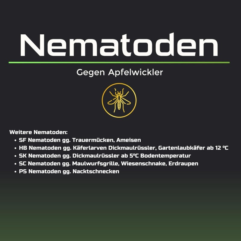  SF Nematoden NemaTaurus Gegen Apfelwickler - Verschiedene Packungsgrößen