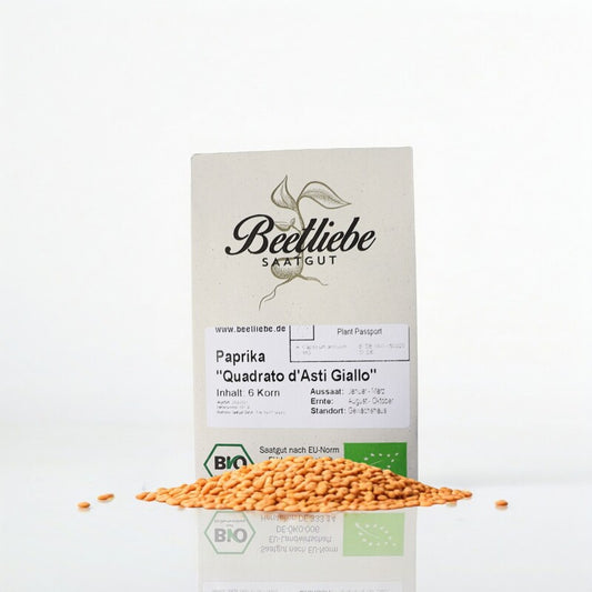  Paprika Quadrato D´Asti Giallo - BIO-Blockpaprika Samenfest