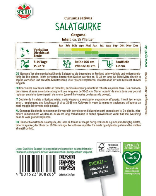  Salatgurke Gergana Sehr Aromatische Schlangengurke