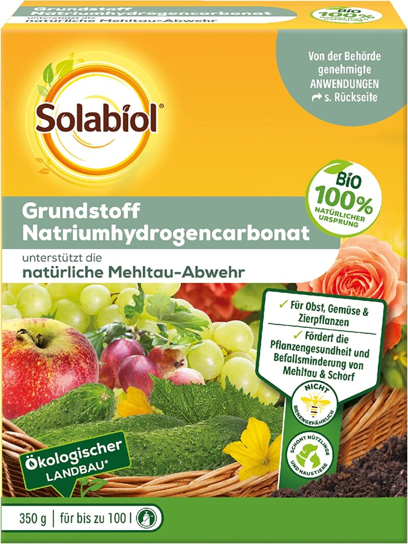  Solabiol Grundstoff Natriumhydrogencarbonat, Unterstützt Die Natürliche Abwehr Von Pilzkrankheiten, 350 G Für Bis Zu 100 L