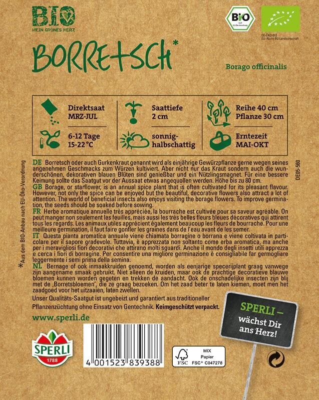  BIO-Kräuter BIO Borretsch