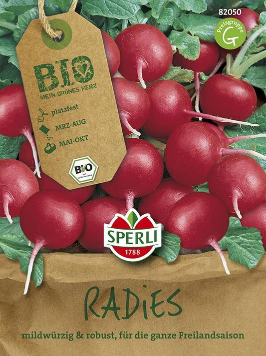  BIO-Radies Rund, Robuste Sorte Für Die Ganze Freilandsaison, Raschwüchsig