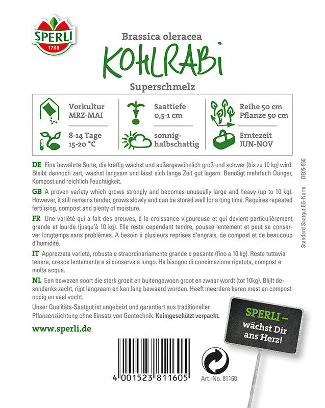  Kohlrabi Superschmelz