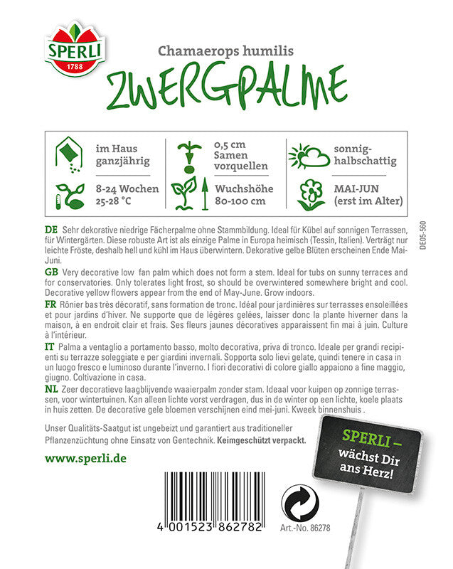  Zwergpalme SPERLING`s Tropenzauber