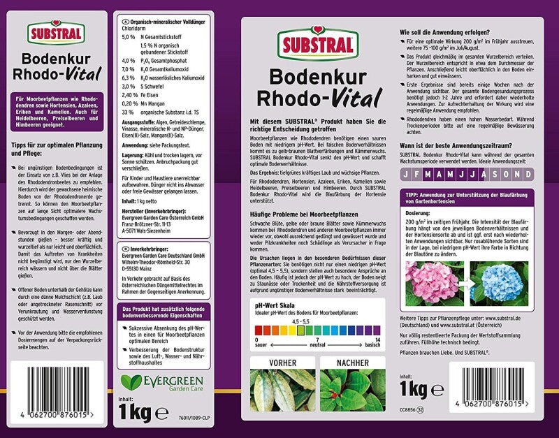 Substral Bodenkur Rhodo-Vital, 1 Kg Für Ca. 5 Pflanzen