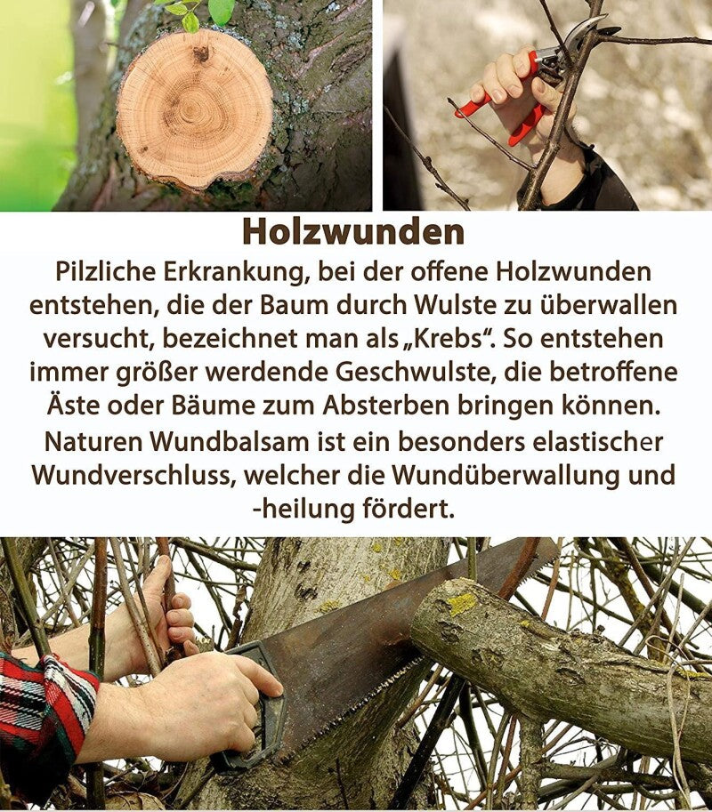  Substral Naturen Wund-Balsam, Inhalt: 350g, Zum Wundverschluss An Obst-, Und Ziergehölzen