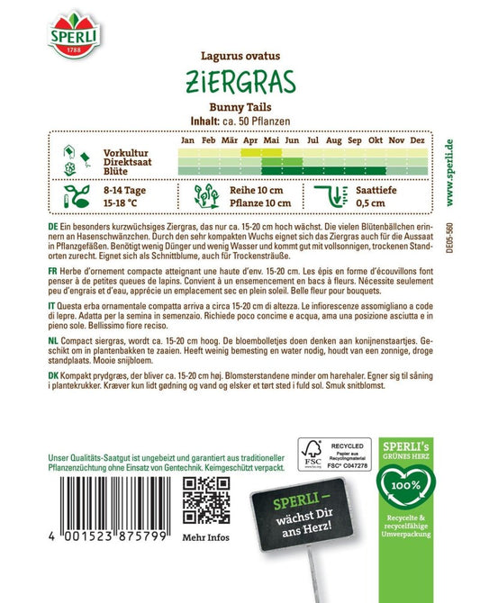  Ziergras Bunny Tails Auch Für Kübel Oder Als Bodendecker
